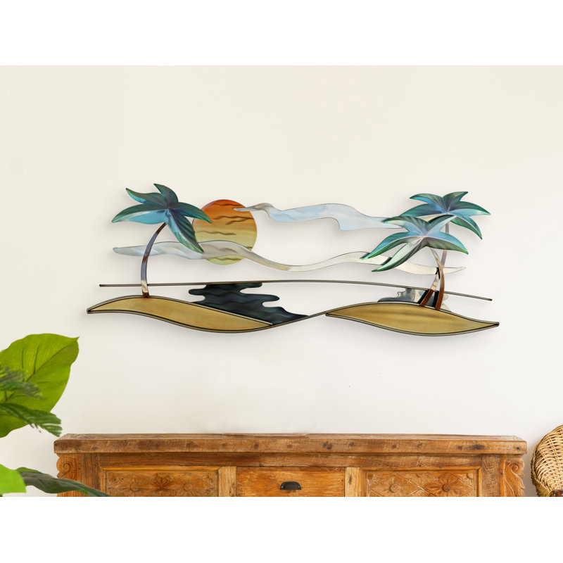 Bayou Breeze Beach Metal Wall Décor & Reviews Wayfair